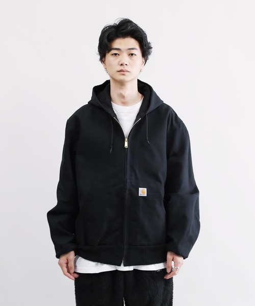 Carhartt（カーハート）の「carhartt / カーハート Thermal-Lined Duck Active Jacket サーマルライナー フード アクティブジャケット（ブルゾン・メンズ・ブラック/ブラウン/ネイビー・SMALL/MEDIUM/LARGE/X-LARGE）」の9枚目の写真
