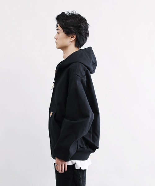 Carhartt（カーハート）の「carhartt / カーハート Thermal-Lined Duck Active Jacket サーマルライナー フード アクティブジャケット（ブルゾン・メンズ・ブラック/ブラウン/ネイビー・SMALL/MEDIUM/LARGE/X-LARGE）」の16枚目の写真