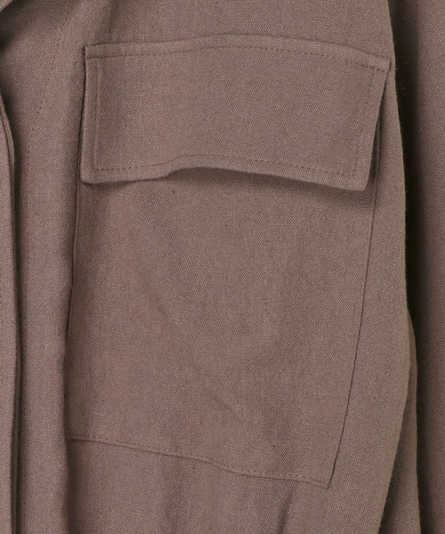 ALEXIA STAM（アリシアスタン）の「Open Collar Jumpsuit/オープンカラージャンプスーツ（つなぎ/オールインワン・レディース・ブラウン/ベージュ/カーキ・S/M）」の13枚目の写真