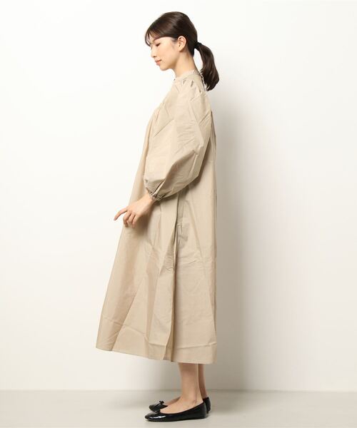 note et silence （ノートエシロンス）の「◇【AMB100貨】オーガニックリサイクルブロード シャーリングワンピース（ワンピース・レディース・グレー/ベージュ/ブラック・FREE）」の13枚目の写真