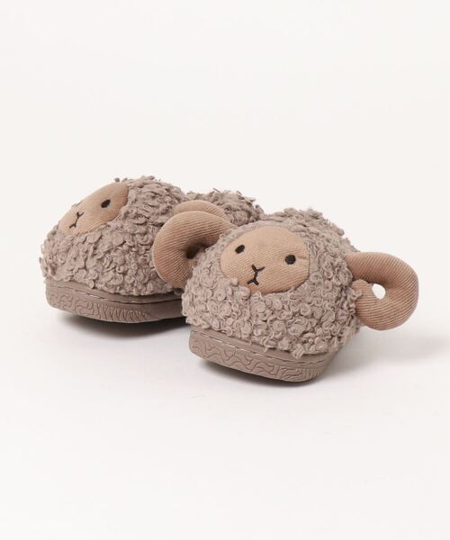 aimoha（アイモハ）の「【aimoha-KIDS-】ボアルームシューズ（ルームシューズ/スリッパ・キッズ・ブラック/ピンク/ベージュ/グレー・15 /21/14/17/20/18/16/19）」の16枚目の写真