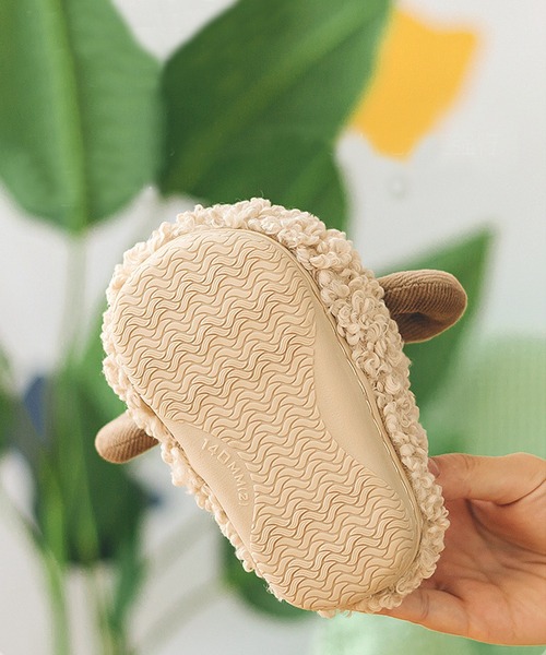 aimoha（アイモハ）の「【aimoha-KIDS-】ボアルームシューズ（ルームシューズ/スリッパ・キッズ・ブラック/ピンク/ベージュ/グレー・15 /21/14/17/20/18/16/19）」の12枚目の写真