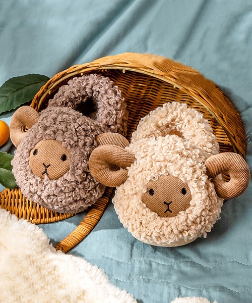 aimoha（アイモハ）の「【aimoha-KIDS-】ボアルームシューズ（ルームシューズ/スリッパ・キッズ・ブラック/ピンク/ベージュ/グレー・15 /21/14/17/20/18/16/19）」の8枚目の写真