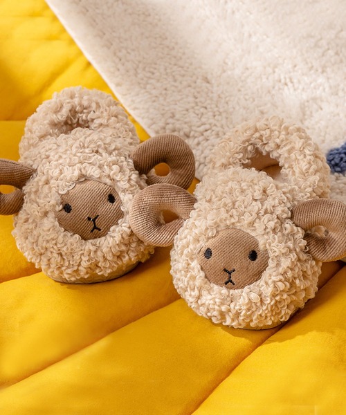 aimoha（アイモハ）の「【aimoha-KIDS-】ボアルームシューズ（ルームシューズ/スリッパ・キッズ・ブラック/ピンク/ベージュ/グレー・15 /21/14/17/20/18/16/19）」の13枚目の写真