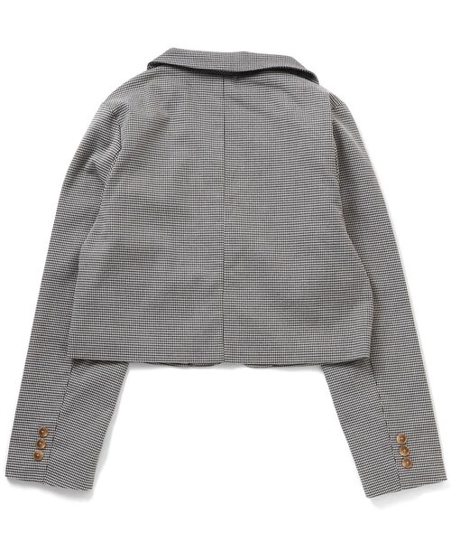 algy（アルジー）の「ガーリーロゴジャケット（テーラードジャケット・キッズ・チェック/ベージュ・MEDIUM/SMALL/X-SMALL/XX-SMALL）」の10枚目の写真