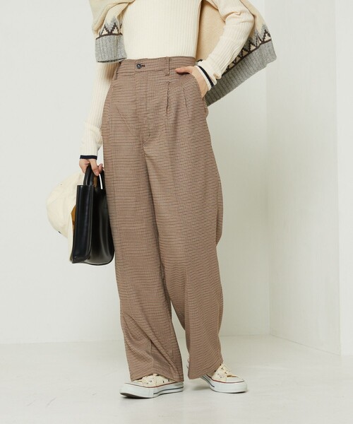 FREAK'S STORE(フリークスストア)の「ウーリータックワイドパンツ(その他パンツ・レディース・グリーン/その他9/ブラック/ブラウン/オレンジ・SMALL/MEDIUM)」の6枚目の写真