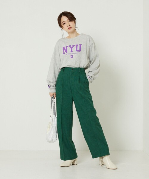 FREAK'S STORE(フリークスストア)の「ウーリータックワイドパンツ(その他パンツ・レディース・グリーン/その他9/ブラック/ブラウン/オレンジ・SMALL/MEDIUM)」の12枚目の写真