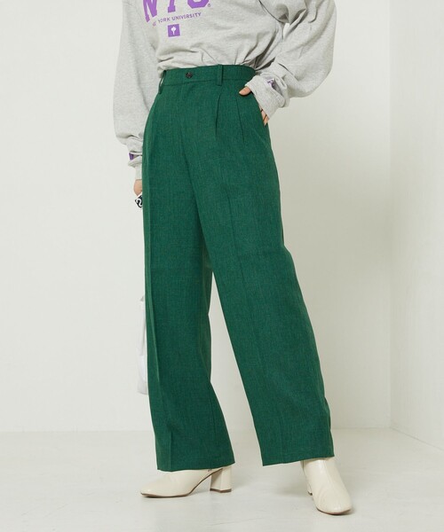 FREAK'S STORE(フリークスストア)の「ウーリータックワイドパンツ(その他パンツ・レディース・グリーン/その他9/ブラック/ブラウン/オレンジ・SMALL/MEDIUM)」の17枚目の写真