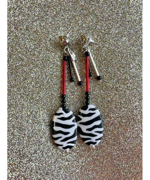 即納 新品 Sunlychee Zebra ピアス ピアス 両耳用 Byyouance バイユアンス のファッション 格安 送料 Bmti Uz