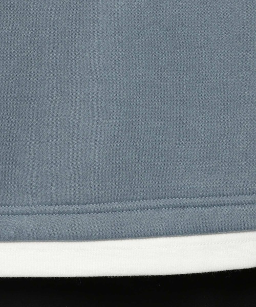 LAKOLE(ラコレ)の「裏起毛レイヤードプルオーバー / 239227(スウェット・メンズ・スモーク/オリーブ/グレー/ピンク/サックスブルー・X-LARGE/MEDIUM/LARGE)」の10枚目の写真