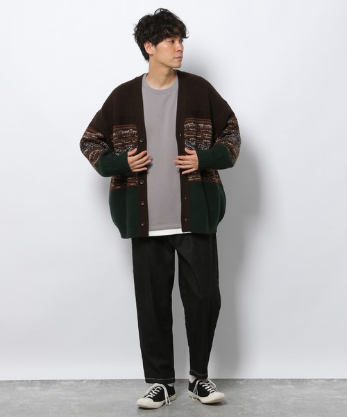 LAKOLE(ラコレ)の「裏起毛レイヤードプルオーバー / 239227(スウェット・メンズ・スモーク/オリーブ/グレー/ピンク/サックスブルー・X-LARGE/MEDIUM/LARGE)」の11枚目の写真