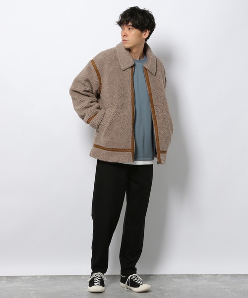 LAKOLE(ラコレ)の「裏起毛レイヤードプルオーバー / 239227(スウェット・メンズ・スモーク/オリーブ/グレー/ピンク/サックスブルー・X-LARGE/MEDIUM/LARGE)」の19枚目の写真