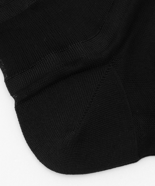 Demi-Luxe BEAMS（デミルクス ビームス）の「Piedi Nudi / シースルー ボーダーソックス（ソックス/靴下・レディース・ホワイト/ブラック/イエロー・ONE SIZE）」の19枚目の写真