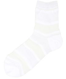 Demi-Luxe BEAMS | Piedi Nudi / シースルー ボーダーソックス(ソックス/靴下)