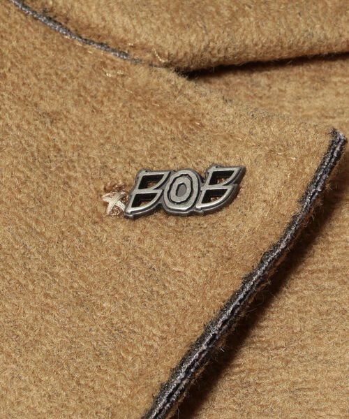 BOB(ボブ)の「BOB/ボブ/ボンディングコート/ANDY 419(チェスターコート・メンズ・ブラック/キャメル・52/50/48)」の10枚目の写真