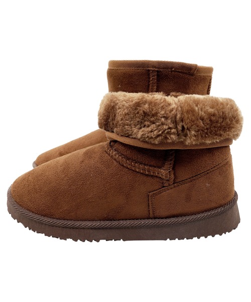 KOBE LETTUCE（コウベレタス）の「ショート丈ムートンブーツ（ブーツ・レディース・ブラック/チャコールグレー/ダークブラウン/グレー系/ブラック系/ブラック系その他3/キャメル/ブラック系1/ブラック系2/チャコール/ブラウン系・M/LL/L/S）」の14枚目の写真