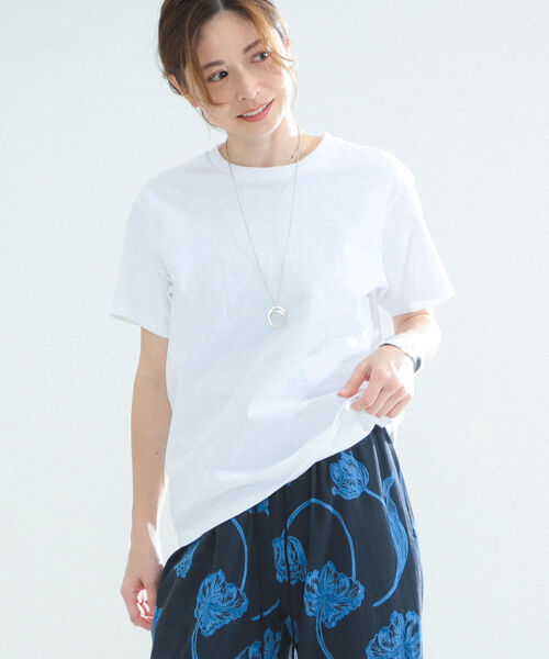 BATONER（バトナー）の「BATONER / パック ショートスリーブ Tシャツ（Tシャツ/カットソー・レディース・ホワイト/ブラック・ONE SIZE）」の2枚目の写真