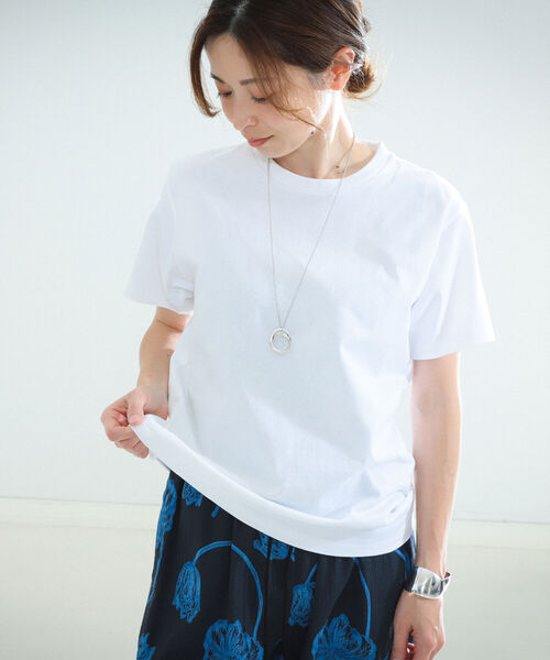 BATONER（バトナー）の「BATONER / パック ショートスリーブ Tシャツ（Tシャツ/カットソー・レディース・ホワイト/ブラック・ONE SIZE）」の3枚目の写真