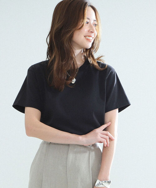 BATONER（バトナー）の「BATONER / パック ショートスリーブ Tシャツ（Tシャツ/カットソー・レディース・ホワイト/ブラック・ONE SIZE）」の7枚目の写真