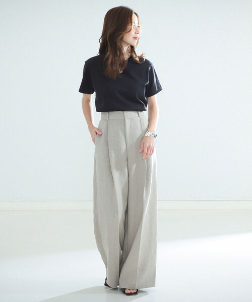 BATONER（バトナー）の「BATONER / パック ショートスリーブ Tシャツ（Tシャツ/カットソー・レディース・ホワイト/ブラック・ONE SIZE）」の8枚目の写真