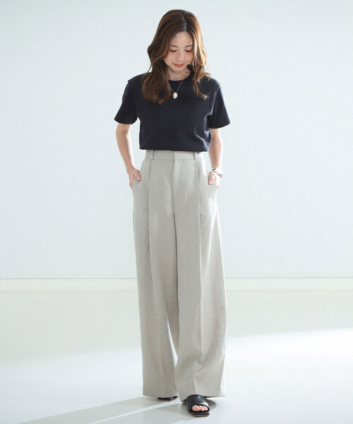 BATONER（バトナー）の「BATONER / パック ショートスリーブ Tシャツ（Tシャツ/カットソー・レディース・ホワイト/ブラック・ONE SIZE）」の9枚目の写真