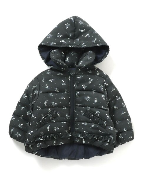 Seraph（セラフ）の「/フード取り外し中綿アウター_ウォッシャブル（ダウンジャケット/コート・キッズ・ラベンダー/ネイビー/ワインレッド/ベージュ・120/95/80/90/100/110/140/130）」の3枚目の写真