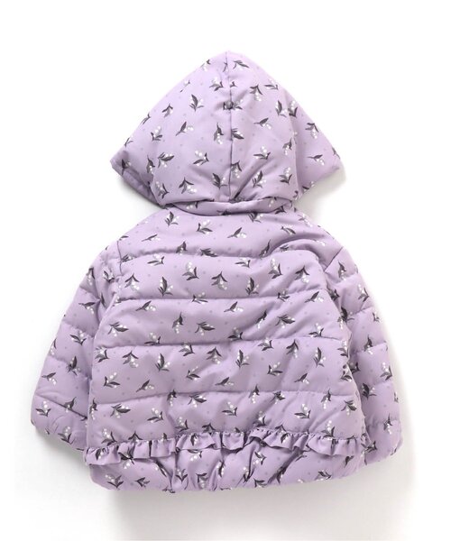 Seraph（セラフ）の「/フード取り外し中綿アウター_ウォッシャブル（ダウンジャケット/コート・キッズ・ラベンダー/ネイビー/ワインレッド/ベージュ・120/95/80/90/100/110/140/130）」の5枚目の写真