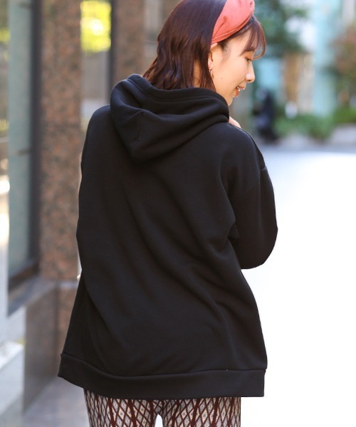 チチカカ（チチカカ）の「パイル起毛ルチャ刺繍プルパーカー（パーカー・レディース・ブラック/パープル/グリーン・FREE）」の19枚目の写真