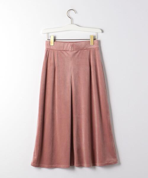closet story(クローゼットストーリー)の「<closet story(クローゼットストーリー)>カットパイル フレア ロングスカート(スカート・レディース・ライトグレー/ピンク・FREE)」の12枚目の写真