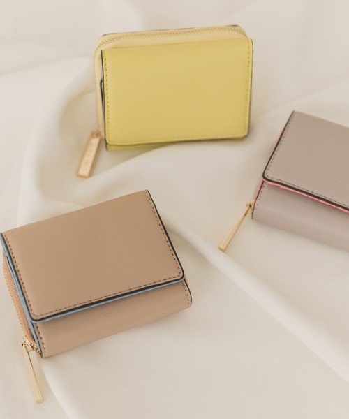 RODE SKO（ロデスコ）の「三つ折りミニ財布（財布・レディース・ベージュ/グレー/イエロー系その他・ONE）」の6枚目の写真