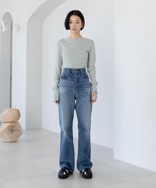 CITEN（シテン）の「＜CITEN（シテン）＞CITEN FLARE JEANS by YF ジーンズ デニムパンツ（デニムパンツ・レディース・ネイビー/コバルトブルー・M/S）」の3枚目の写真