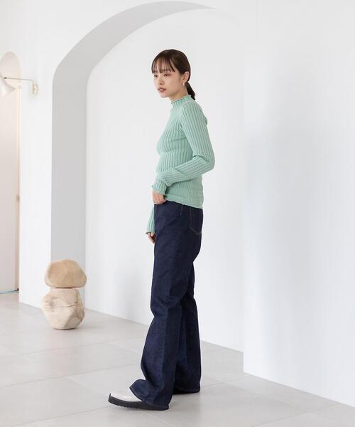 CITEN（シテン）の「＜CITEN（シテン）＞CITEN FLARE JEANS by YF ジーンズ デニムパンツ（デニムパンツ・レディース・ネイビー/コバルトブルー・M/S）」の11枚目の写真