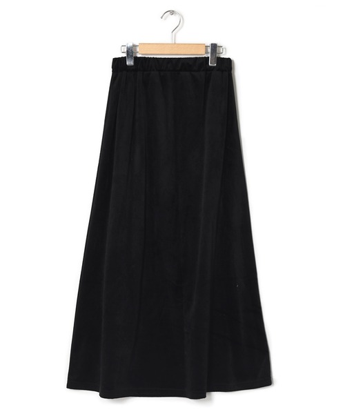 w closet（ダブルクローゼット）の「マットベロアマキシスカート（スカート・レディース・ブラック/ブラウン/グリーン系その他・FREE）」の4枚目の写真
