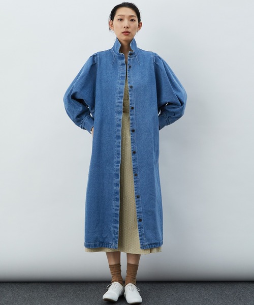 LOISIR（ロワズィール）の「デニムビックスリーブコートワンピース