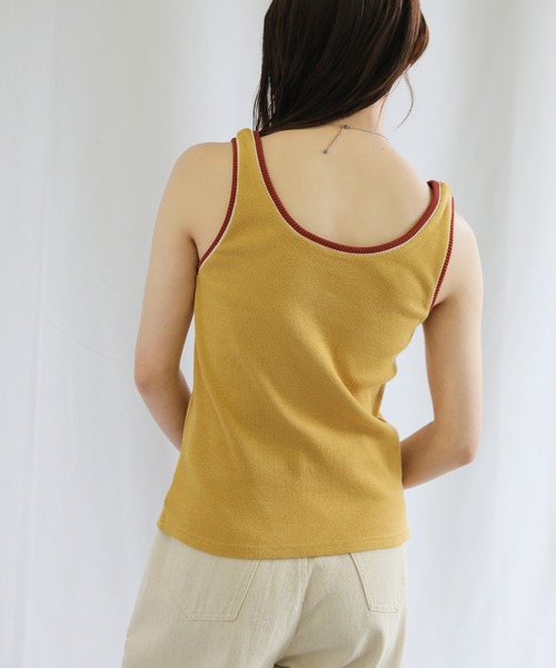select MOCA（セレクトモカ）の「ラインリブタンクトップ（タンクトップ・レディース・ブラック/イエロー/グリーン/アイボリー/テラコッタ・FREE）」の18枚目の写真