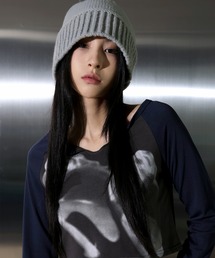 FOLLOWIN（フォロウィン）の「ポイントラインニットバケットハット（ハット）」