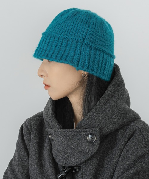 FOLLOWIN（フォロウィン）の「ポイントラインニットバケットハット（ハット・レディース・ブラック/ベージュ/ブラウン/グレー/ブルー・ONE SIZE）」の5枚目の写真
