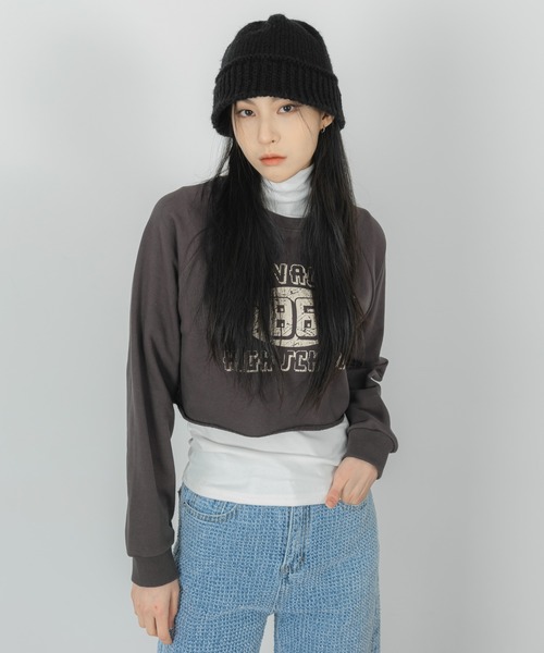 FOLLOWIN（フォロウィン）の「ポイントラインニットバケットハット（ハット・レディース・ブラック/ベージュ/ブラウン/グレー/ブルー・ONE SIZE）」の10枚目の写真