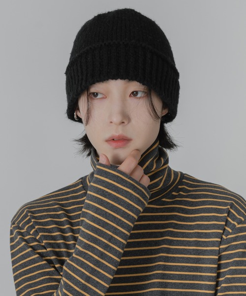 FOLLOWIN（フォロウィン）の「ポイントラインニットバケットハット（ハット・レディース・ブラック/ベージュ/ブラウン/グレー/ブルー・ONE SIZE）」の22枚目の写真