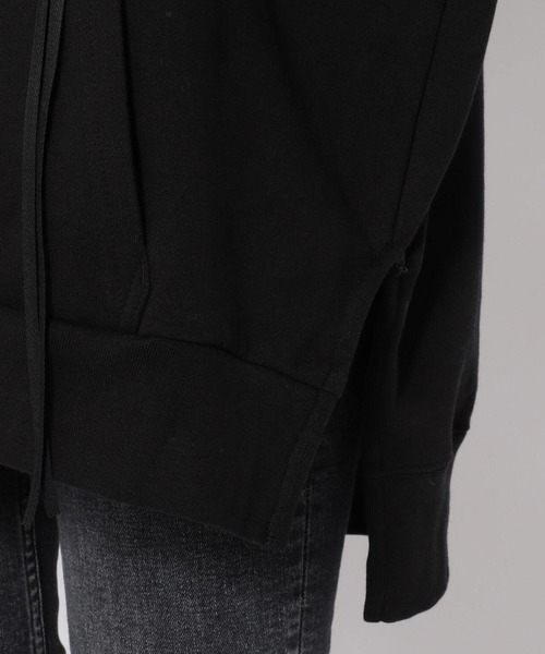 RehersalL（リハーズオール）の「rehersall／リハーズオール/シャーリングスウェットプルパーカー（パーカー・レディース・オレンジ/ブラック・FREE）」の6枚目の写真