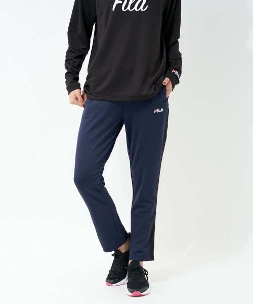 FILA(フィラ)の「【FILA:フィラ】レディースブロックフリースロングパンツ(その他パンツ・レディース・ブラック/ネイビー/ピンク・MEDIUM/LARGE/X-LARGE)」の1枚目の写真