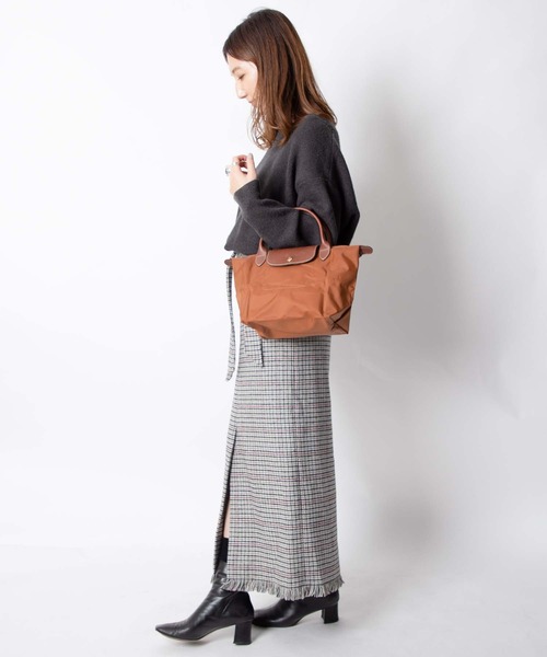 ECHELLE Liberte(エシェルリベルテ)の「LONGCHAMP LE PLIAGE S size ロンシャン ル・プリアージュ S ハンドバッグ(ハンドバッグ・レディース・オレンジ系その他/レッド/オフホワイト/ネイビー/ガンメタ/ブラック・SMALL)」の8枚目の写真