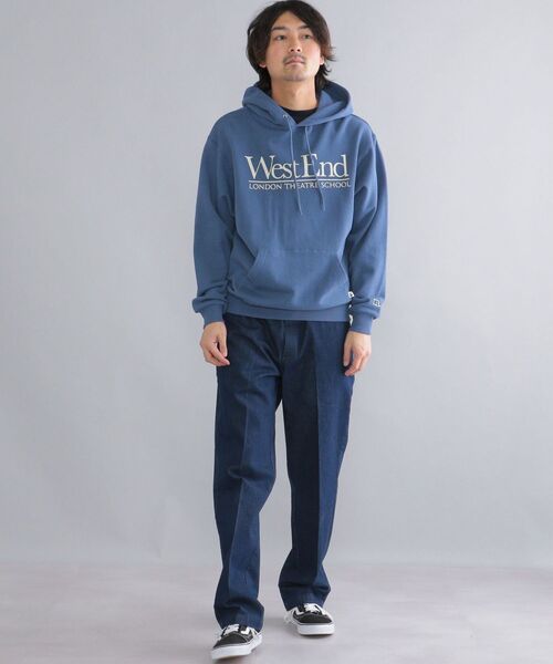 Russell Athletic(ラッセルアスレティック)の「【WEB限定/SHIPS別注】RUSSELL ATHLETIC: ビッグシルエット スクール ロゴ プリント パーカー (トレーナー)(パーカー・メンズ・ライトグレー/ライトブルー/オフホワイト・SMALL/MEDIUM/LARGE/X-LARGE)」の12枚目の写真