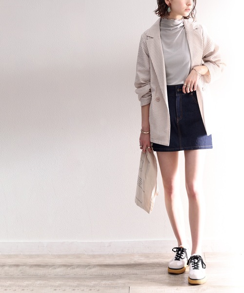 classicalelf（クラシカルエルフ）の「続・シアーアイテム。2wayメロウシアー素材5分袖トップス（Tシャツ/カットソー・レディース・ホワイト/ブラック/グレー/ピンクベージュ/パープル/グリーン・SMALL/MEDIUM/LARGE/X-LARGE）」の18枚目の写真