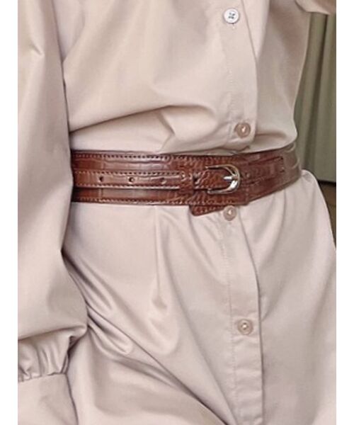 RESEXXY（リゼクシー）の「デザインティックベルト（ベルト・レディース・ブラック/ブラウン/ベージュ・FREE）」の3枚目の写真