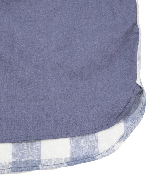 go slow caravan（ゴースローキャラバン）の「チェック切替JK W（シャツ/ブラウス・レディース・ブラック/ブルー系その他/ライトピンク・FREE）」の12枚目の写真