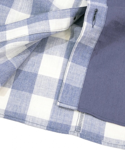 go slow caravan（ゴースローキャラバン）の「チェック切替JK W（シャツ/ブラウス・レディース・ブラック/ブルー系その他/ライトピンク・FREE）」の10枚目の写真