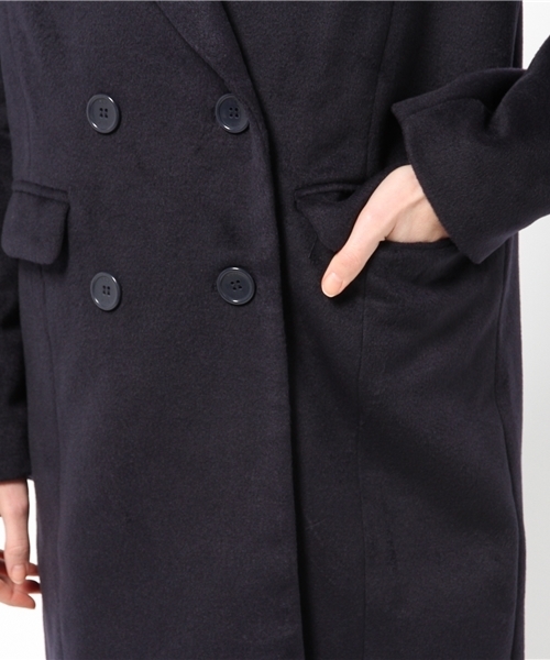 SLY（スライ）の「ロングダブルテーラーCOAT（その他アウター・レディース・トップグレー/ネイビー/ブラック・2/1）」の9枚目の写真