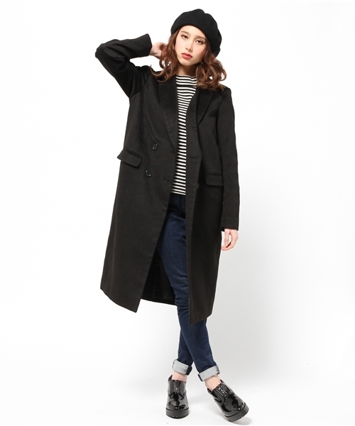 SLY（スライ）の「ロングダブルテーラーCOAT（その他アウター・レディース・トップグレー/ネイビー/ブラック・2/1）」の12枚目の写真