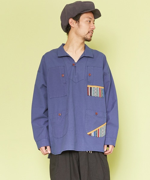 【チャイハネ】ネパールコットン パハルMEN'Sトップス（その他トップス）｜チャイハネ（チャイハネ）